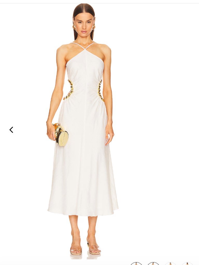 Cult Gaia Silvia Halter Dress In Off White - Nwt - Size 10